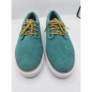 Axion Hampton Skate Shoes Men’s Size 12 – Teal/White – Suede Low-Top Sneakers